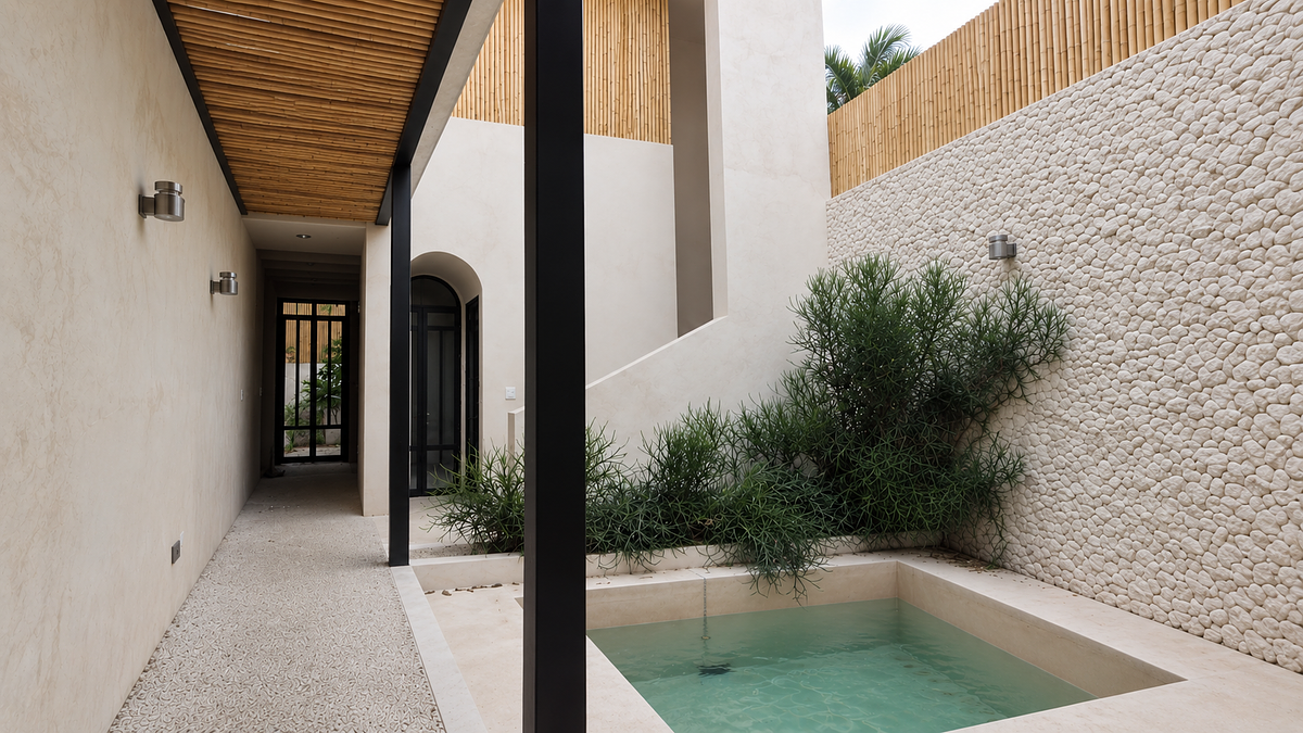 Casa en renta al Norte de  Mérida, Temozón. Con piscina y semiamueblada